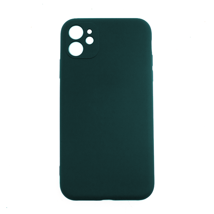Θήκη Πλάτης Σιλικόνης Soft Back Cover για iPhone 11 - Χρώμα: Πράσινο