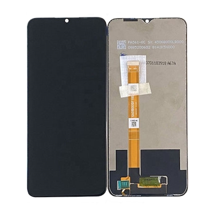 OEM Οθόνη LCD με Μηχανισμό Αφής για Realme 7i Global Version (κάμερα στο κέντρο) - Χρώμα: Μαύρο
