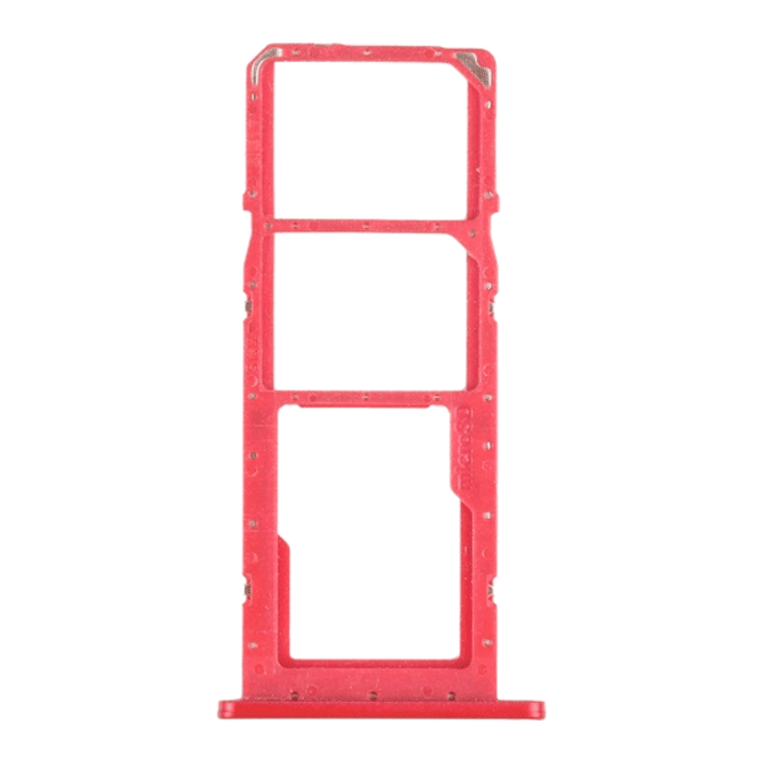 Υποδοχή Κάρτας Dual SIM και SD (SIM Tray) για Samsung Galaxy A02 A022F / A02s A025 - Χρώμα: Κόκκινο