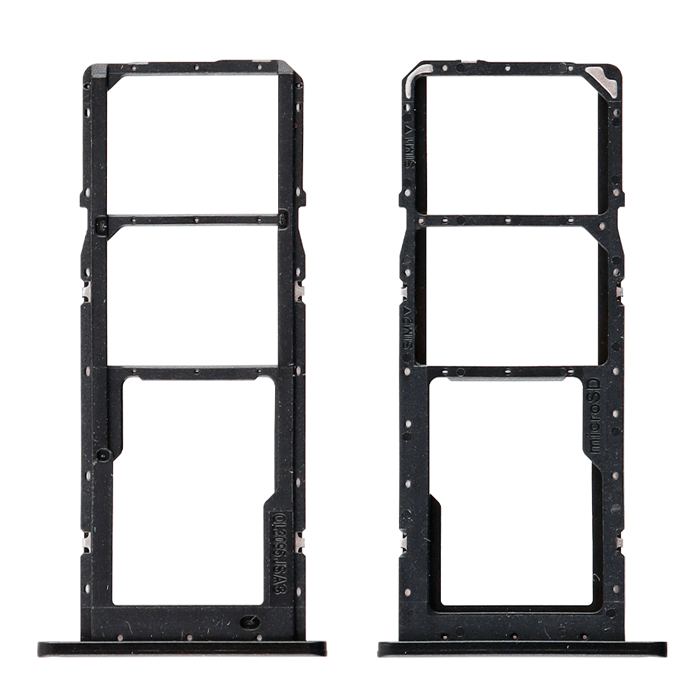 Υποδοχή Κάρτας Dual SIM και SD (SIM Tray) για Samsung Galaxy Samsung Galaxy A02 A022F / A02s A025- Χρώμα: Μαύρο