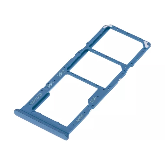 Υποδοχή Κάρτας Dual SIM και SD (SIM Tray) για Samsung Galaxy A02 A022F / A02s A025 - Χρώμα: Μπλε