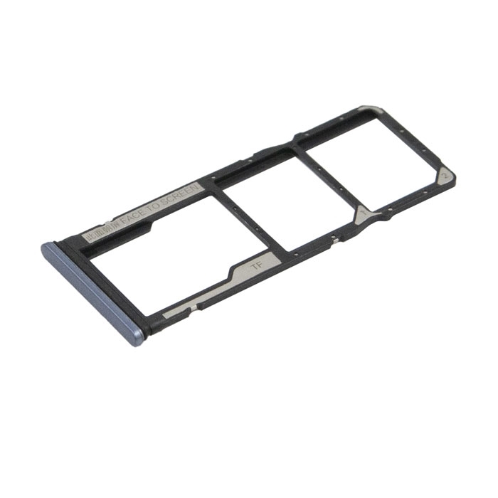Υποδοχή κάρτας Dual SIM και SD Tray για Xiaomi Redmi Note 9s / Note 9 Pro - Χρώμα: Interstellar Grey