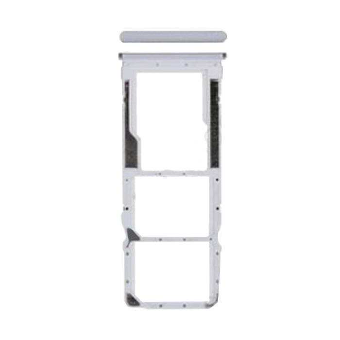 Υποδοχή κάρτας Dual SIM και SD Tray για Xiaomi Redmi Note 9 - Χρώμα: Λευκό