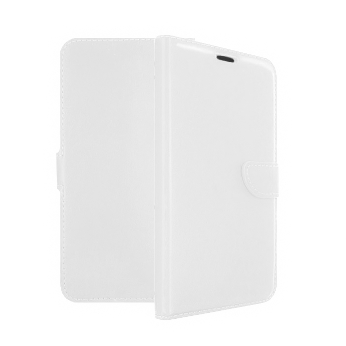 Θήκη Βιβλίο / Leather Book Case με Clip για Lenovo A6000 - Χρώμα: Λευκό