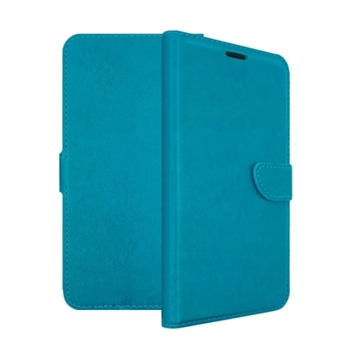 Θήκη Βιβλίο / Leather Book Case με Clip για Alcatel Idol 2 Mini - Χρώμα: Τιρκουαζ