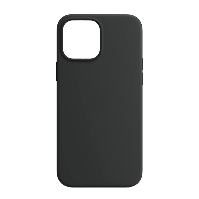 Θήκη Πλάτης Σιλικόνης Matte Back Cover για Apple iPhone 13 / 13 Pro 6.1 - Χρώμα: Μαύρο