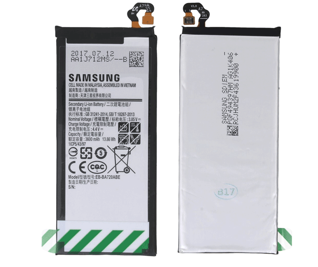 Γνήσια Μπαταρία Samsung Galaxy EB-BA720ABE J7 J730F 2017 (Service Pack) GH43-04688B --> ( BAS )