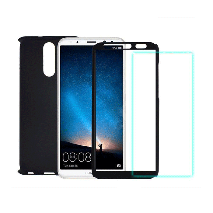 Θήκη 360 Full Protection Πλαστική για Huawei Mate 10 Lite - Χρώμα: Μαύρο