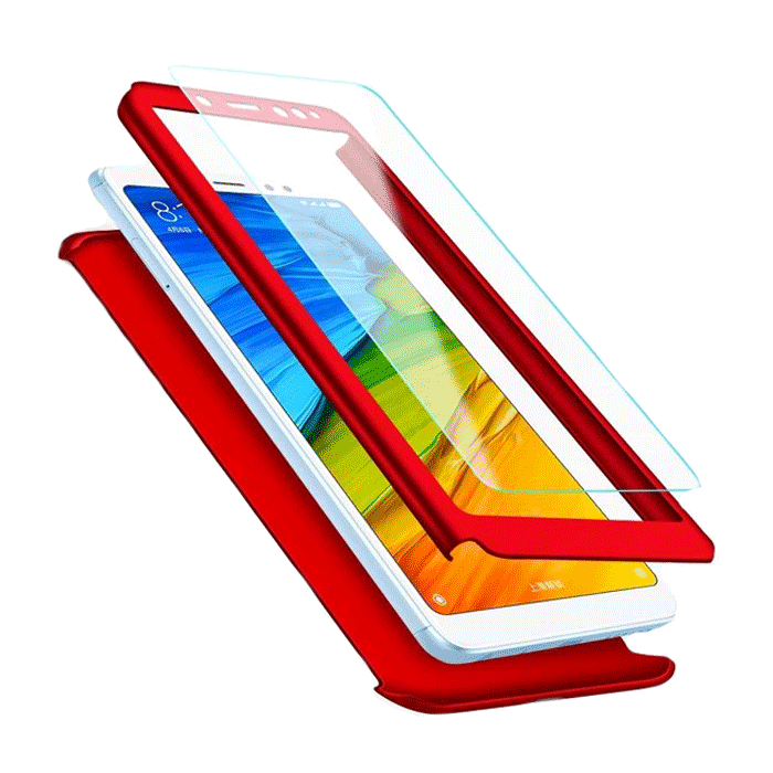 Θήκη Σιλικόνης 360 Full Protection για Apple iPhone 6 - Χρώμα: Κόκκινο