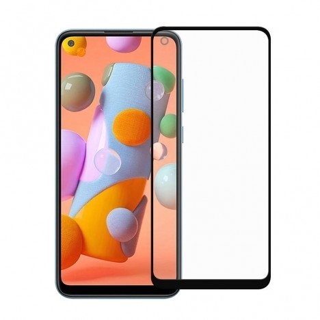 Προστασία Οθόνης 5D Full Face Tempered Glass για Samsung Galaxy A21s - Χρώμα: Μαύρο