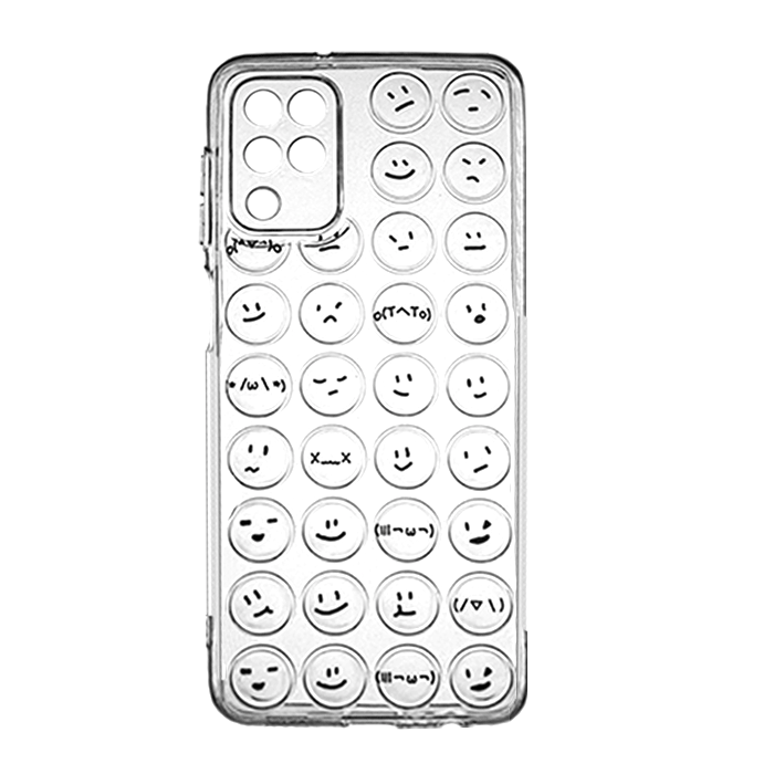 Θήκη Σιλικόνης με Emoji για Samsung A22 4G A225F - Χρώμα: Διαφανές