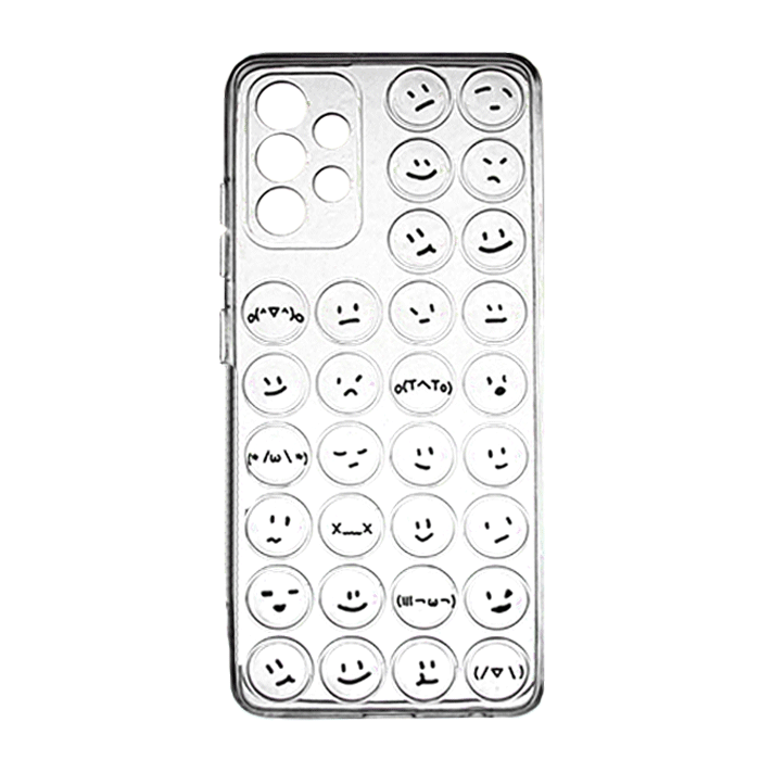 Θήκη Σιλικόνης με Emoji για Samsung A32 4G A325F - Χρώμα: Διαφανές