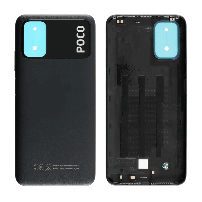 Γνήσιο Πίσω Καπάκι για Xiaomi Poco M3 55050000L39X - Χρώμα: Μαύρο