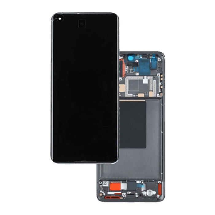 Γνήσια Οθόνη LCD με Μηχανισμό Αφής και Πλαίσιο για Xiaomi Mi 12 Pro 56000400L200 - Χρώμα: Βιολετί