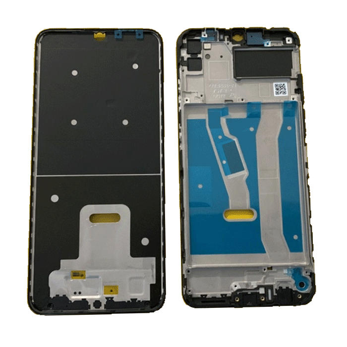 Μπροστινό Πλαίσιο Οθόνης Front LCD Frame για Huawei Y6P - Χρώμα: Μαύρο