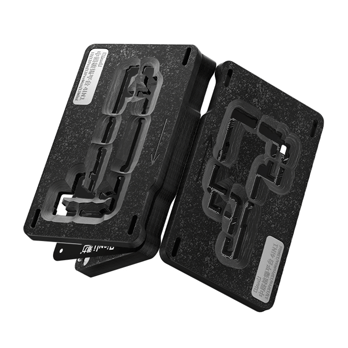QIANLI 4 in 1 Double-Side Reballing Middle Frame Reballing Platform with Stencil Tin Mesh for iPhone 13 Series