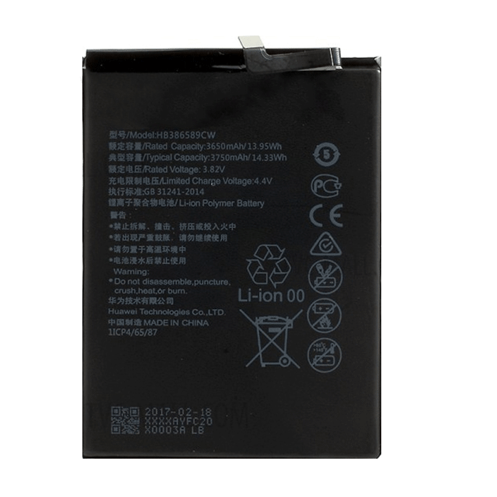 Μπαταρία Συμβατή για Huawei HB386589ECW / HB386590ECW για P10 Plus OEM - 3750 mAh