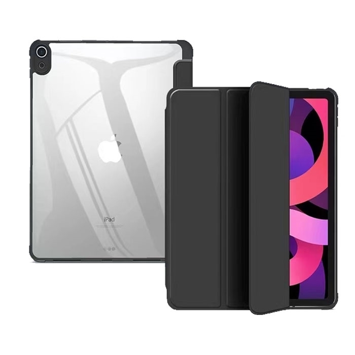 Θήκη Slim Smart Tri-Fold Cover New Design για iPad Air 2 - Χρώμα: Μαύρο