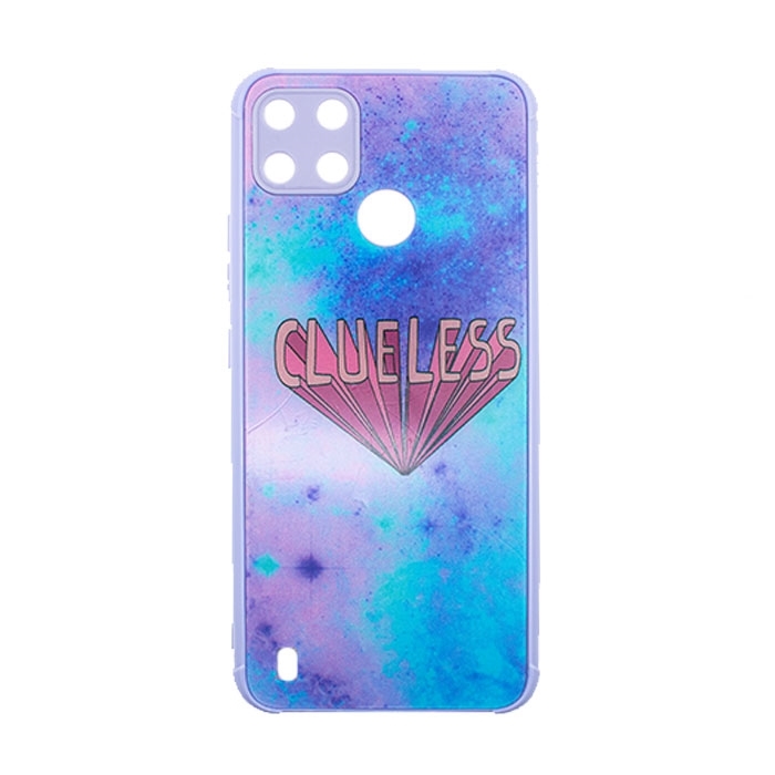 Θήκη Πλάτης Σιλικόνης για Realme C21Y/ C25Y- Χρώμα: Μπλε με Σχέδιο
