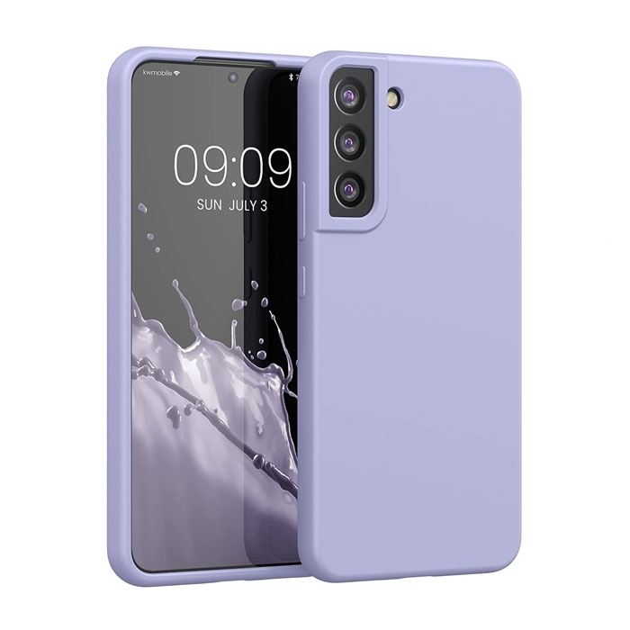Θήκη Πλάτης Σιλικόνης Soft HQ για Samsung Galaxy S22 - Χρώμα : Λιλά