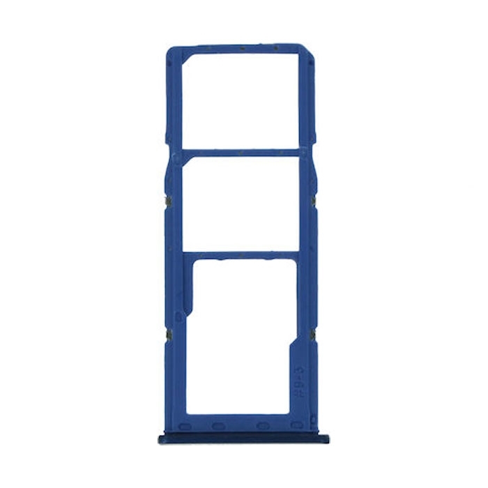 Υποδοχή Κάρτας Dual SIM και SD (SIM Tray Card Holder) για Samsung Galaxy A21S A217F - Χρώμα: Μπλε