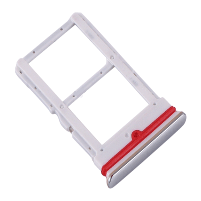 Υποδοχή κάρτας Dual SIM Tray για Xiaomi Mi 10 Lite - Χρώμα: Ασημί