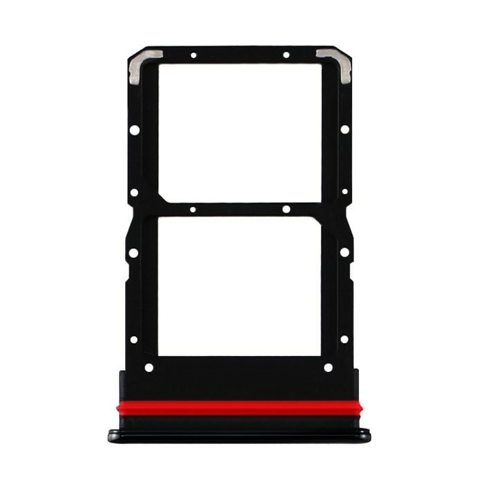 Υποδοχή κάρτας Dual SIM Tray για Xiaomi Mi Note 10 Lite - Χρώμα: Μαύρο
