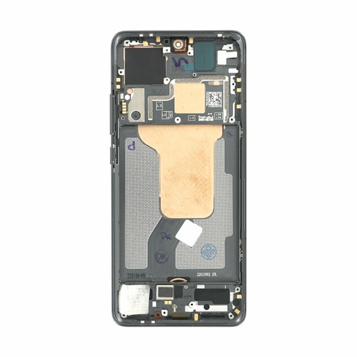 Γνήσια Οθόνη LCD με Μηχανισμό Αφής και Πλαίσιο για Xiaomi Mi 12 56000300L300 (Service Pack) - Χρώμα: Μαύρο