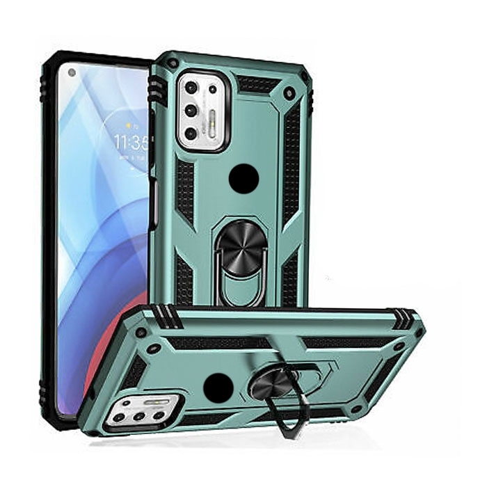 Θήκη Motomo Tough Armor With Ring για Samsung Galaxy A22 5G Χρώμα: Σκούρο Πράσινο