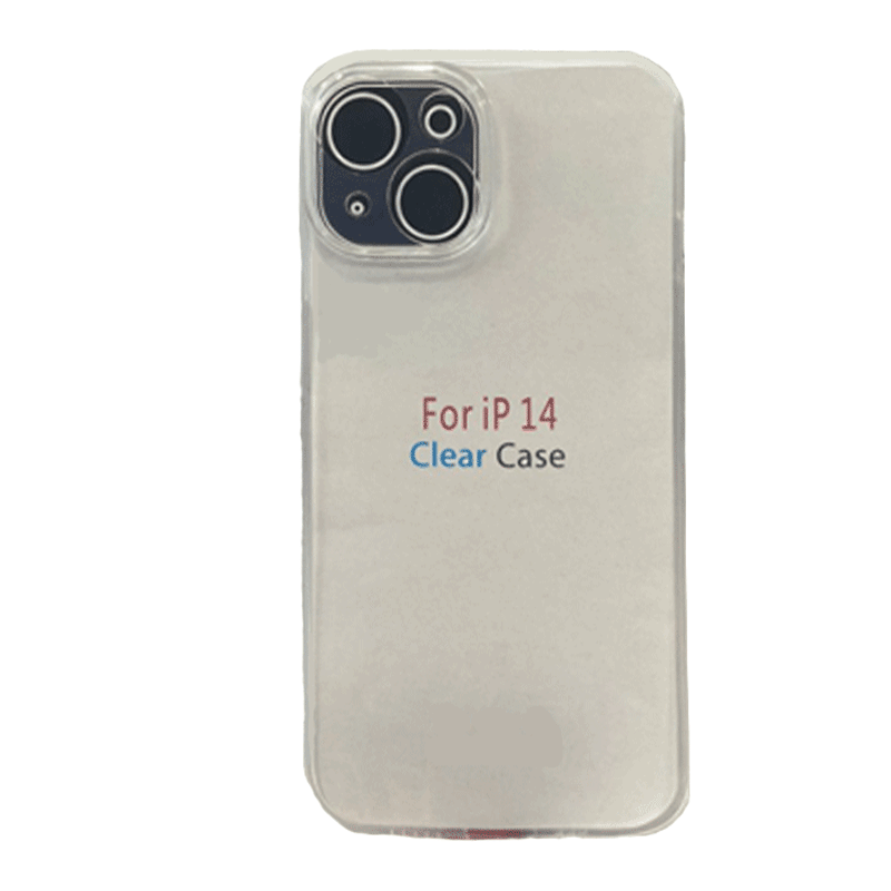 Θήκη Πλάτης Σιλικόνης για iPhone 14 - Χρώμα: Διάφανο