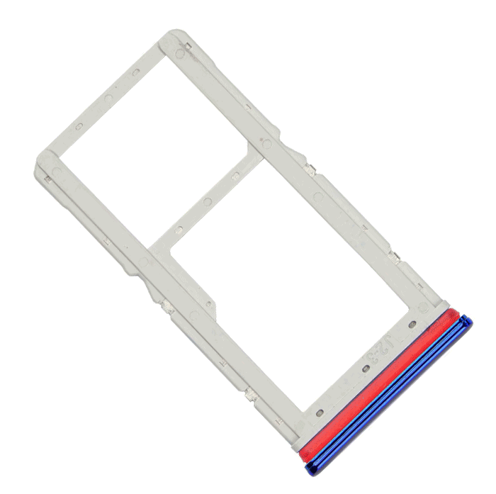 Γνήσια Υποδοχή κάρτας Dual SIM και SD Tray για Xiaomi Redmi Note 8 Pro 48200000173W - Χρώμα: Μπλε