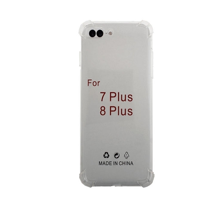 Θήκη Πλάτης Σιλικόνης Anti Shock 1.5mm για iPhone 7+ / 8+ - Χρώμα: Διαφανές