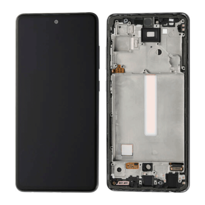 OLED Οθόνη LCD με Μηχανισμό Αφής Assembly και Πλαίσιο για Samsung Galaxy A50 A505 - Χρώμα: Μαύρο