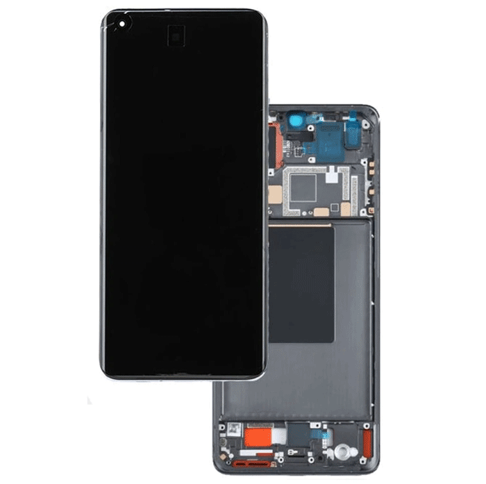 Γνήσια Οθόνη LCD με Μηχανισμό Αφής και Πλαίσιο για Xiaomi Mi 12 Pro (Service Pack) 56000500L200 - Χρώμα: Βιολετί χρυσό