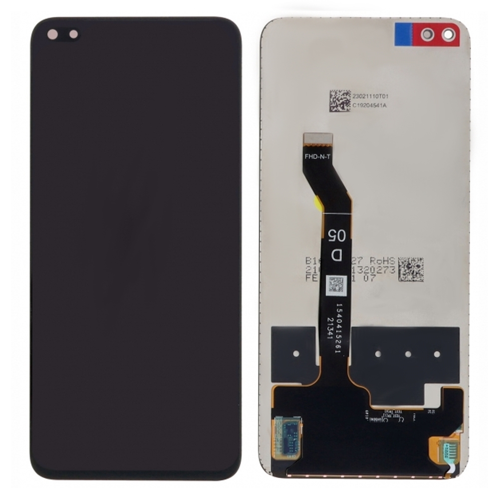 OEM Οθόνη LCD με Μηχανισμό Αφής για Huawei Nova 8i/Honor 50 Lite - Χρώμα: Μαύρο