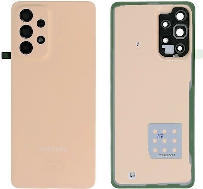 Γνήσιο Πίσω Καπάκι για Samsung Galaxy A33 A336B (Service Pack) GH82-28042D - Χρώμα: Peach