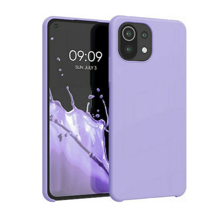 Θήκη Πλάτης Σιλικόνης Soft HQ για Xiaomi MI 11 Lite 5g- Χρώμα : Λιλά