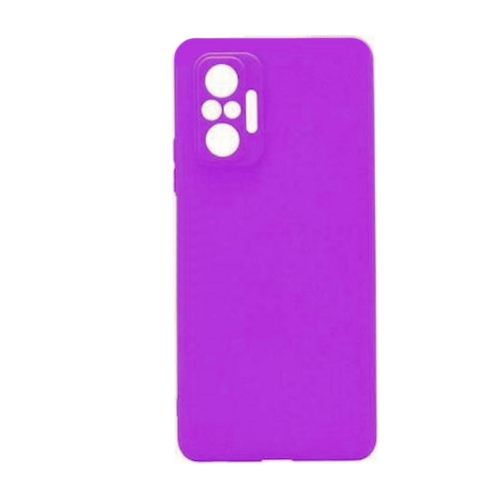 Θήκη Πλάτης Σιλικόνης Soft HQ για Xiaomi Redmi Note 10 Pro - Χρώμα : Μωβ
