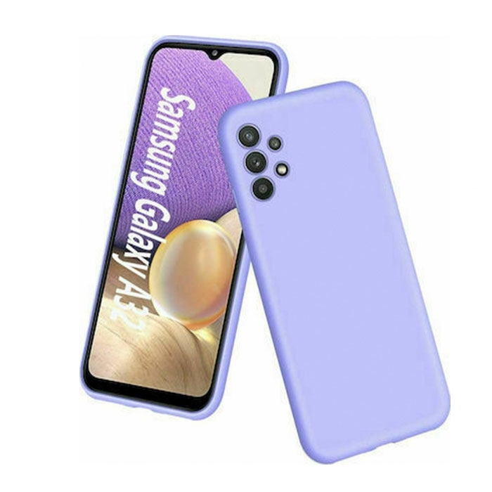 Θήκη Πλάτης Σιλικόνης Soft HQ για Samsung Galaxy A32 4G - Χρώμα : Λιλά