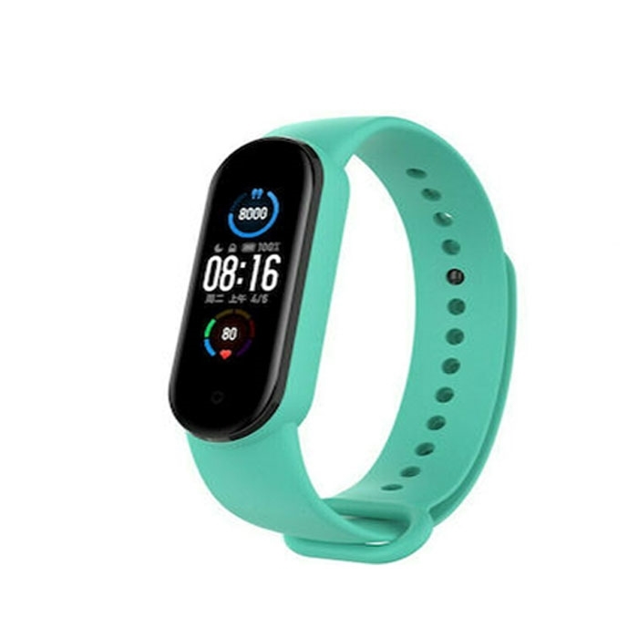 Λουράκι Σιλικόνης για Xiaomi (Mi Smart Band 5/Mi Smart Band 6) – Xρώμα: Τιρκουάζ