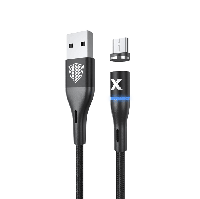 inkax- CK-97 Micro USB 2.4Α Kαλώδιο Φόρτισης 1μ - Χρώμα: Μαύρο