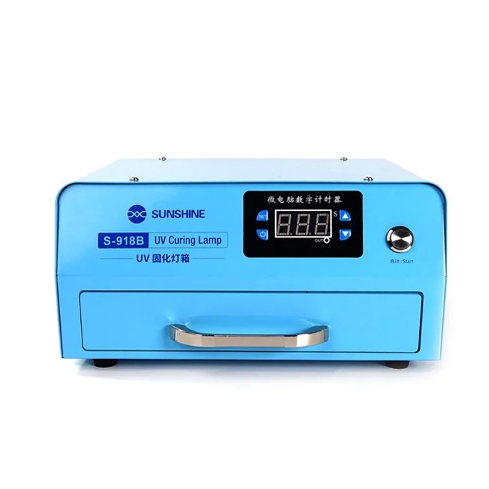 SUNSHINE S-918B Fast Heat Dissipation UV Curing Light Box High Power No Blistering for OCA Bonding of Edge Glass repair tool