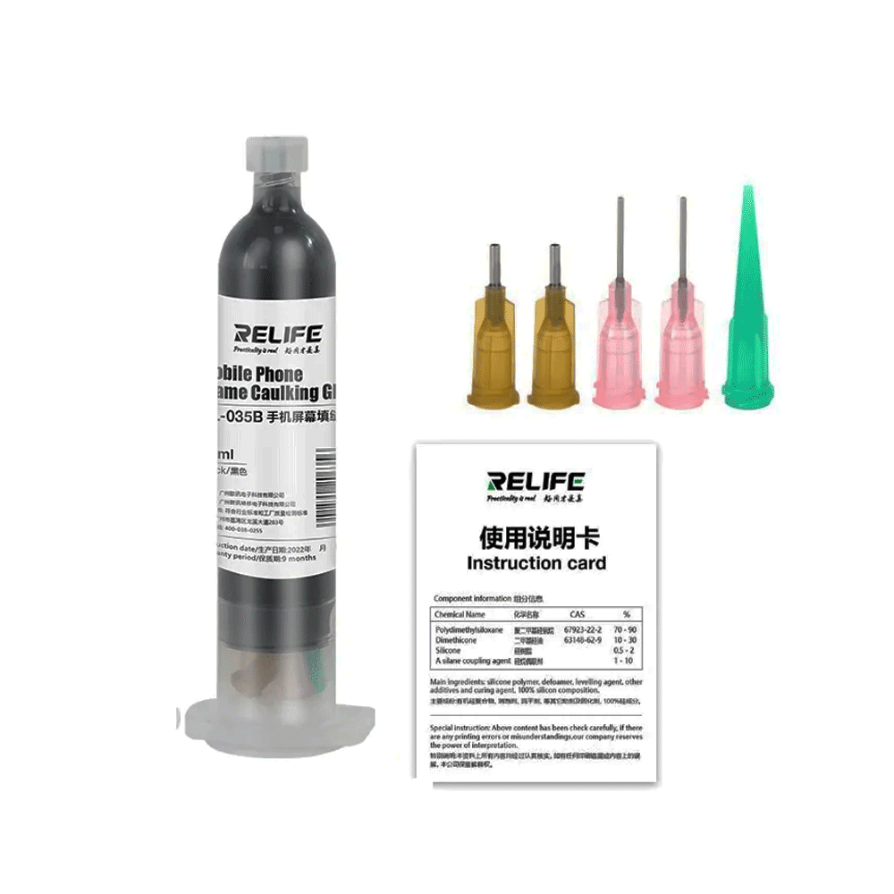 RELIFE RL-035B Mobile phone frame caulking glue/clear color/30ml