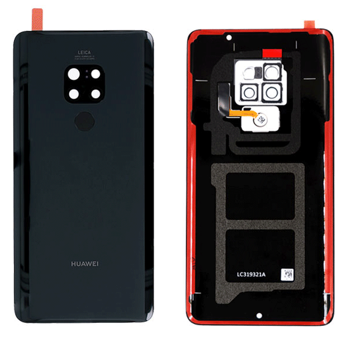 Γνήσιο Πίσω καπάκι για Huawei Mate 20 02352FJY - Χρώμα: Μαύρο