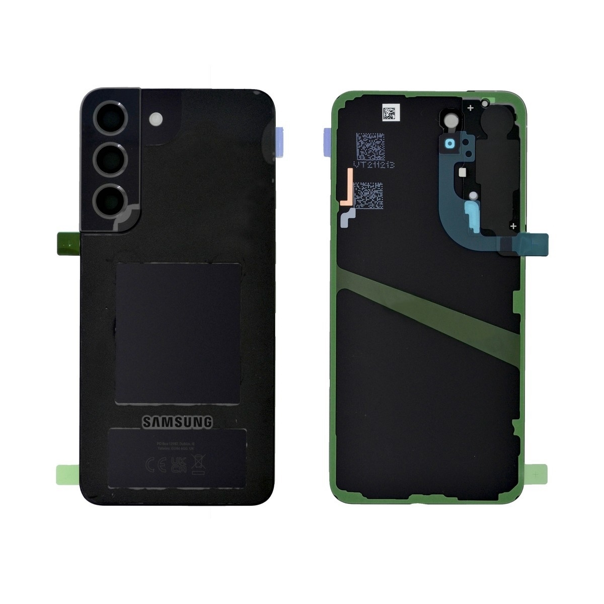 Πίσω Καπάκι με Τζαμακι Καμερας για Samsung Galaxy S22 5G (S906B) - Χρώμα: Μαύρο