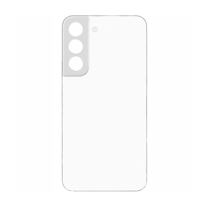 Πίσω Καπάκι με Τζαμακι Καμερας για Samsung Galaxy S22 5G (S906B) - Χρώμα: Λευκό