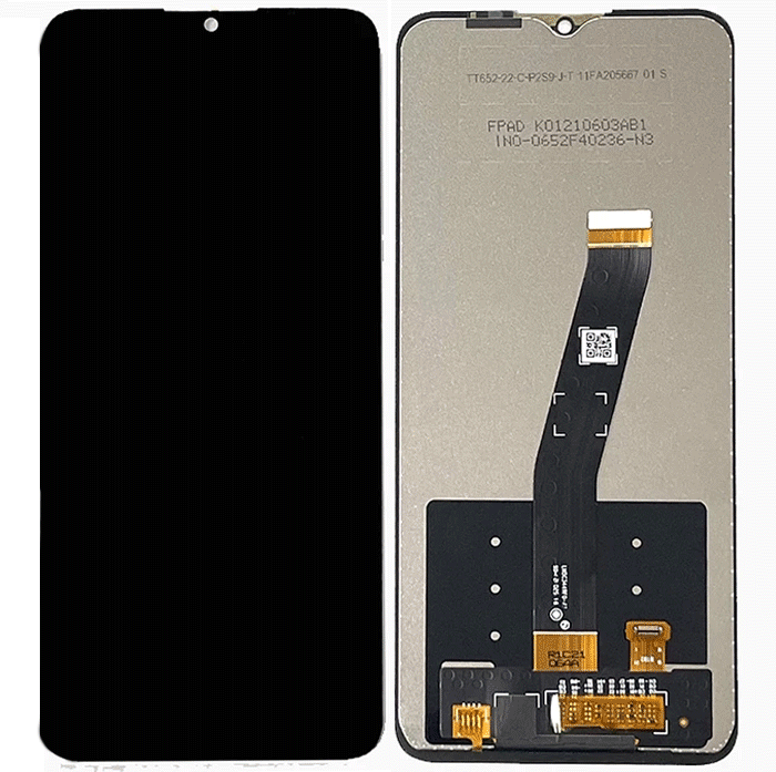 OEM Οθόνη Lcd με Μηχανισμό Αφής για TCL 20E / 20Y 6156D / 6125D / 6125F / 6125A -Χρώμα: Μαύρο