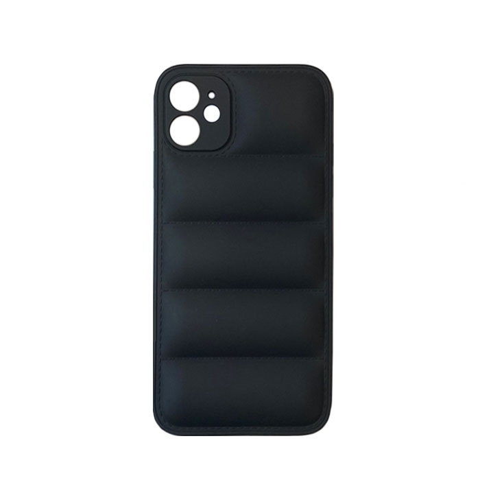 Θήκη Πλάτης Σιλικόνης wavy για Apple iPhone 11 - Χρώμα : Μαύρο