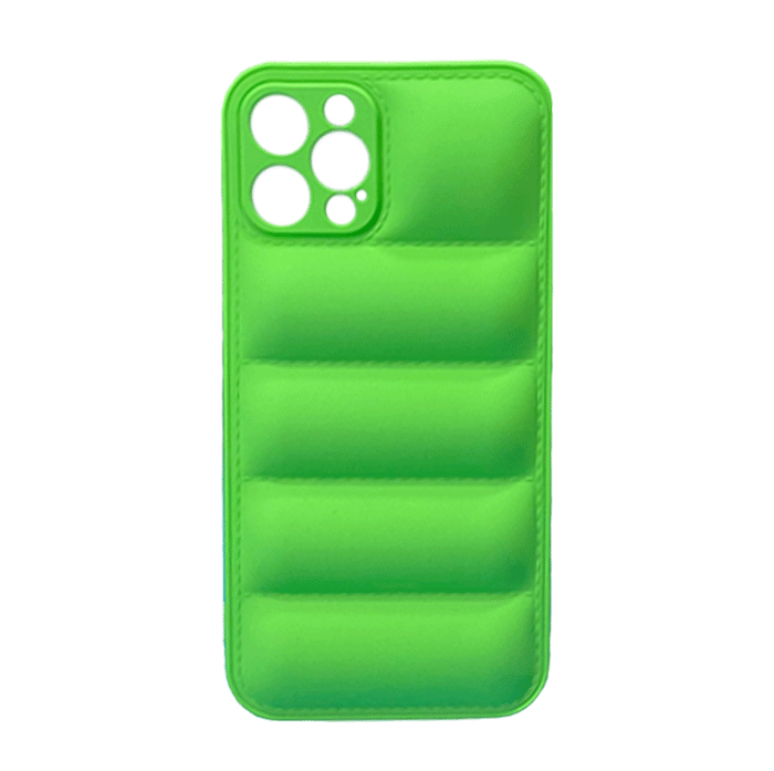 Θήκη Πλάτης Σιλικόνης wavy για Apple iPhone 12 Pro - Χρώμα : Πράσινο
