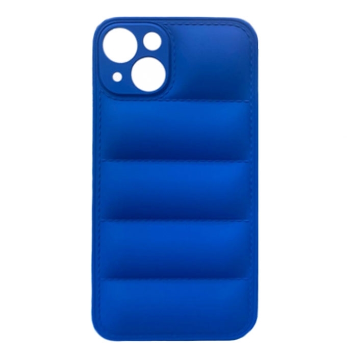 Θήκη Πλάτης Σιλικόνης wavy για Apple iPhone 13 - Χρώμα : Μπλε